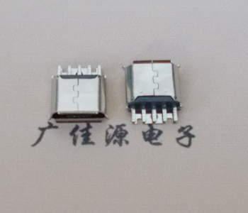 辽宁Micro USB母座 防水接口焊线夹板式悬空翻边