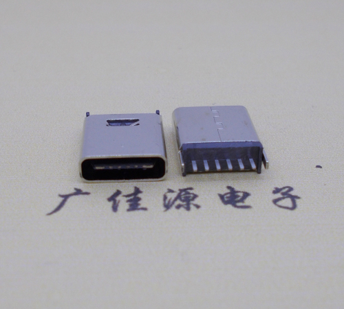 辽宁直立式插板Type-C6p母座连接器高H=10.0mm