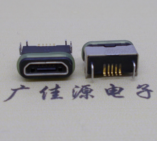 辽宁micro  usb连接器 B型口 卧式DIP插板 防水母座