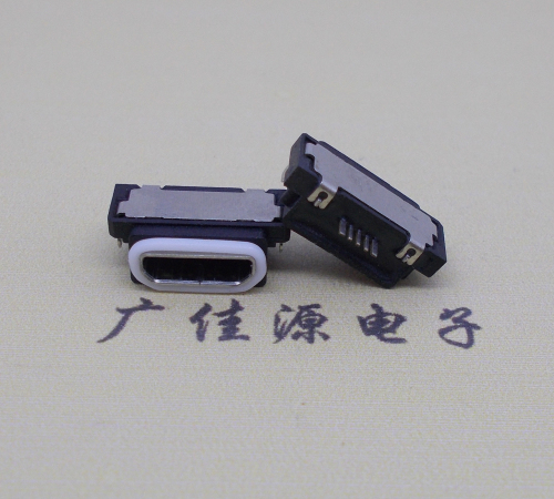 辽宁micro usb5pin防水接口 沉板 0.8卧式防水母座