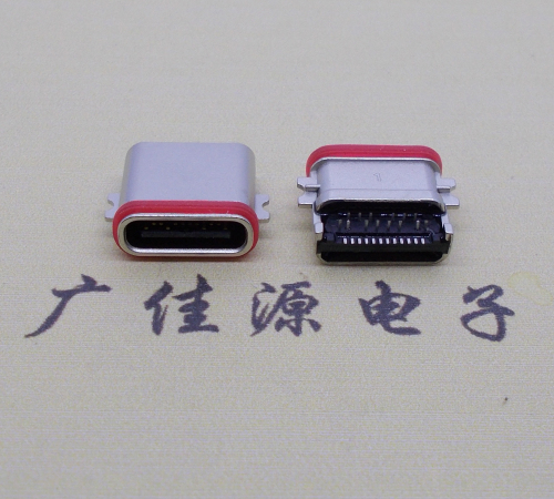 辽宁usb 3.1type-c24p母座沉板1.0mm前插后贴防水